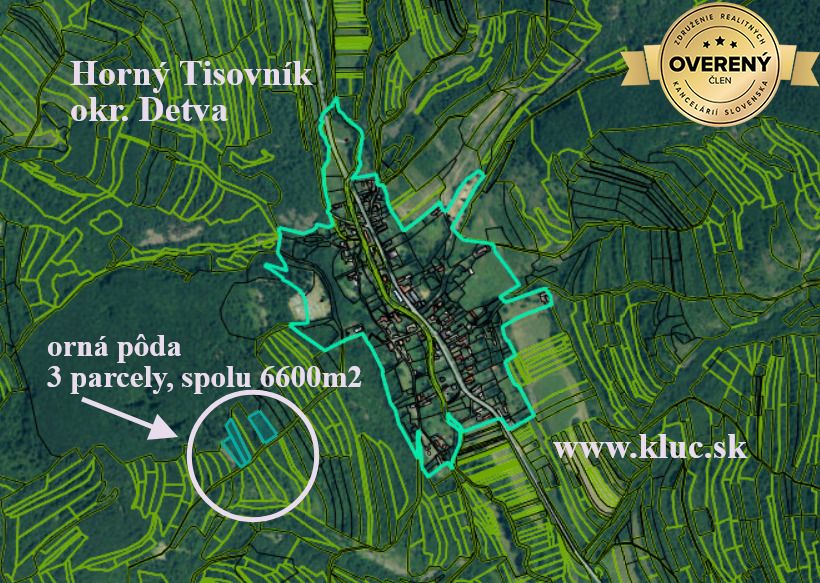ponúkame pozemky, od 1000m2, pôdu a les, spolu viac ako 4ha