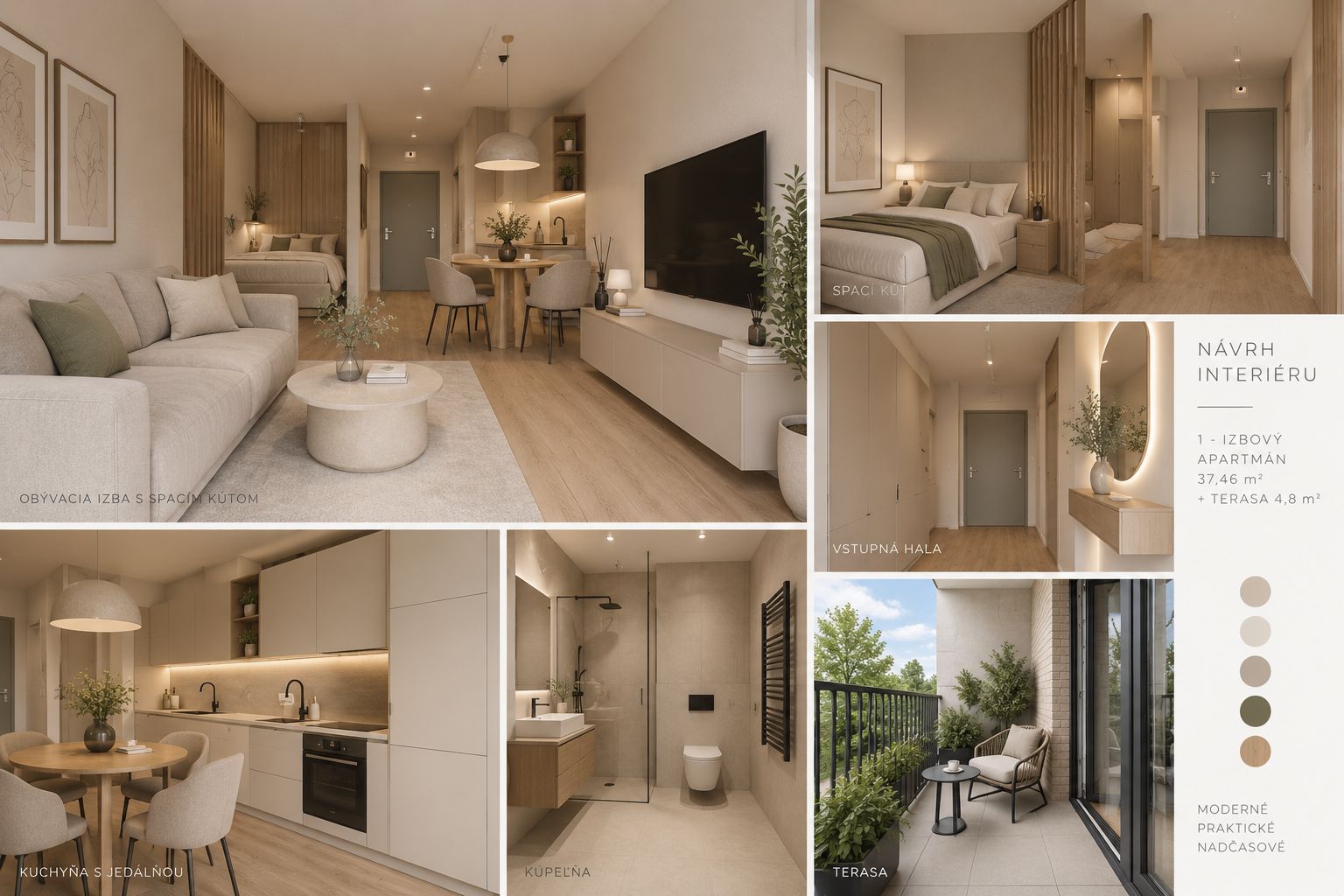 moderné bývanie vo verdene 1-izbový apartmán s terasou v rači