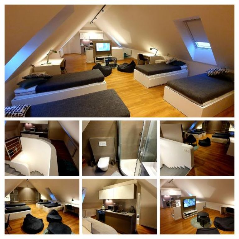 podkrovie pre 4 študentky v centre trnavy_100m od truni-80m2-voľné