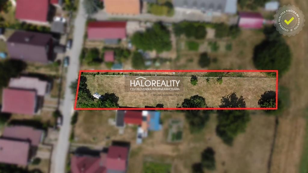 predaj, pozemok pre rodinný dom 1057 m2 jesenské - exkluzívne halo reality