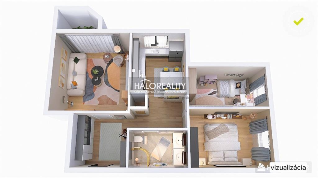 predaj, trojizbový byt bratislava karlova ves, jamnického