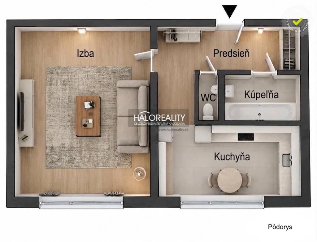 predaj, jednoizbový byt bratislava dúbravka
