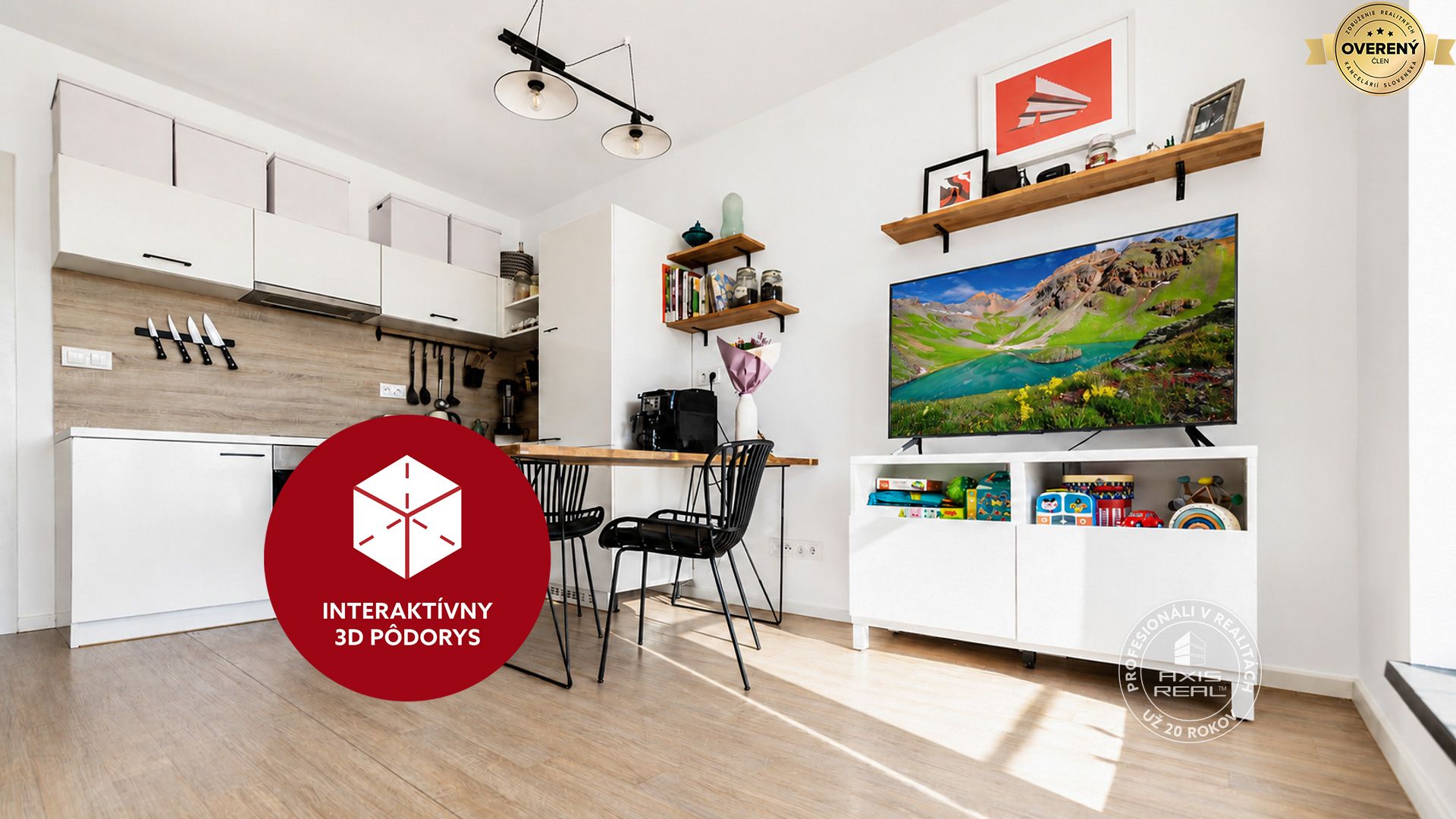 axis real miletičova 60 2 lodžie, šatník, klíma, výhľad na hrad