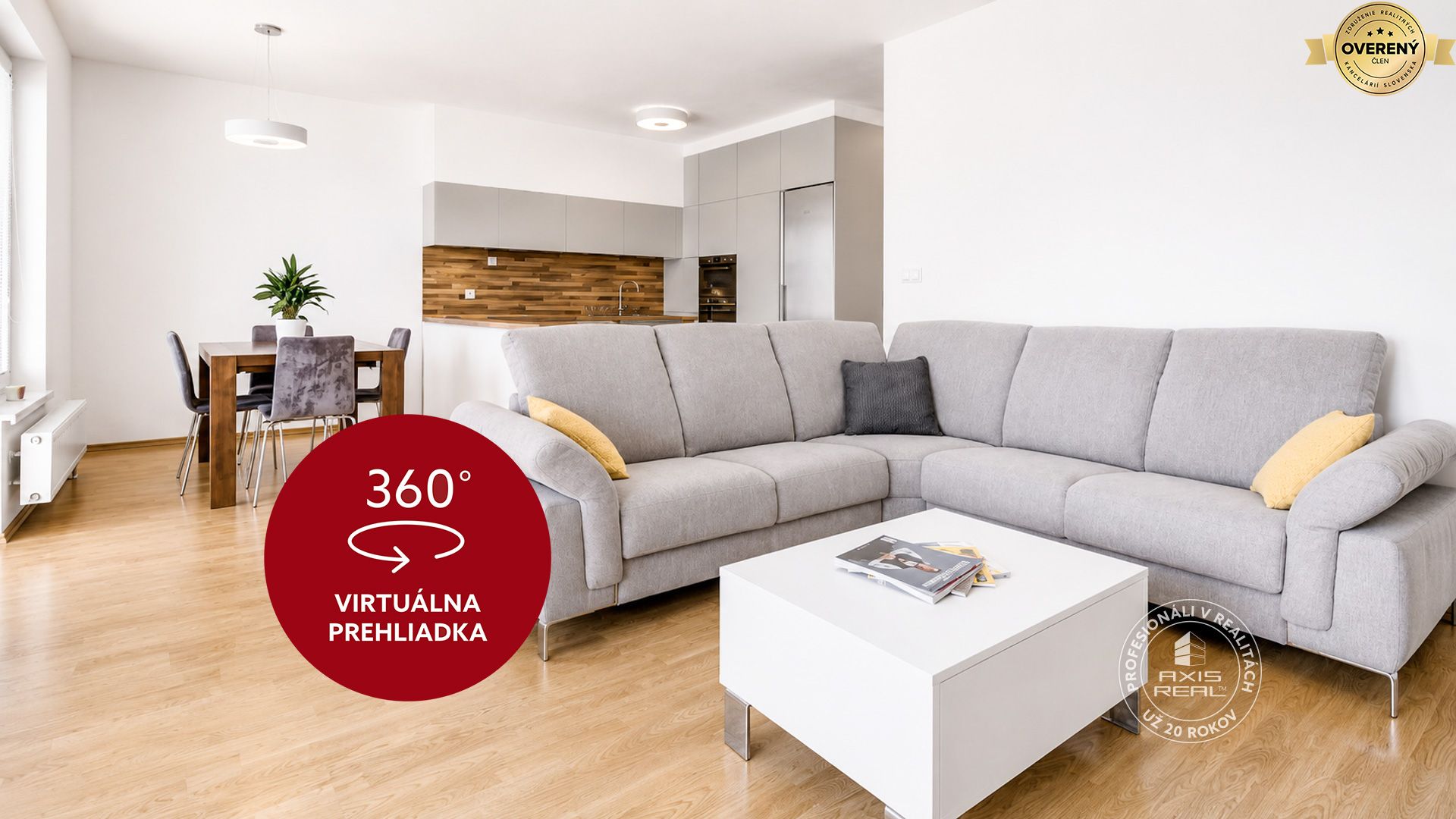 axis real moderný 3-izb. byt, parking, staré grunty - panoráma