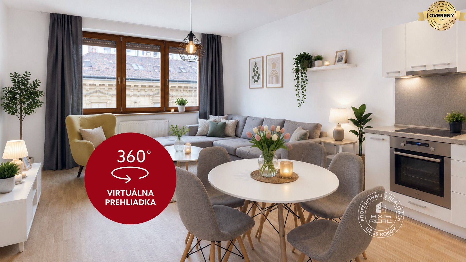 axis real elegantný zariadený 2i byt 60 m2 v city gate, laurinská ul