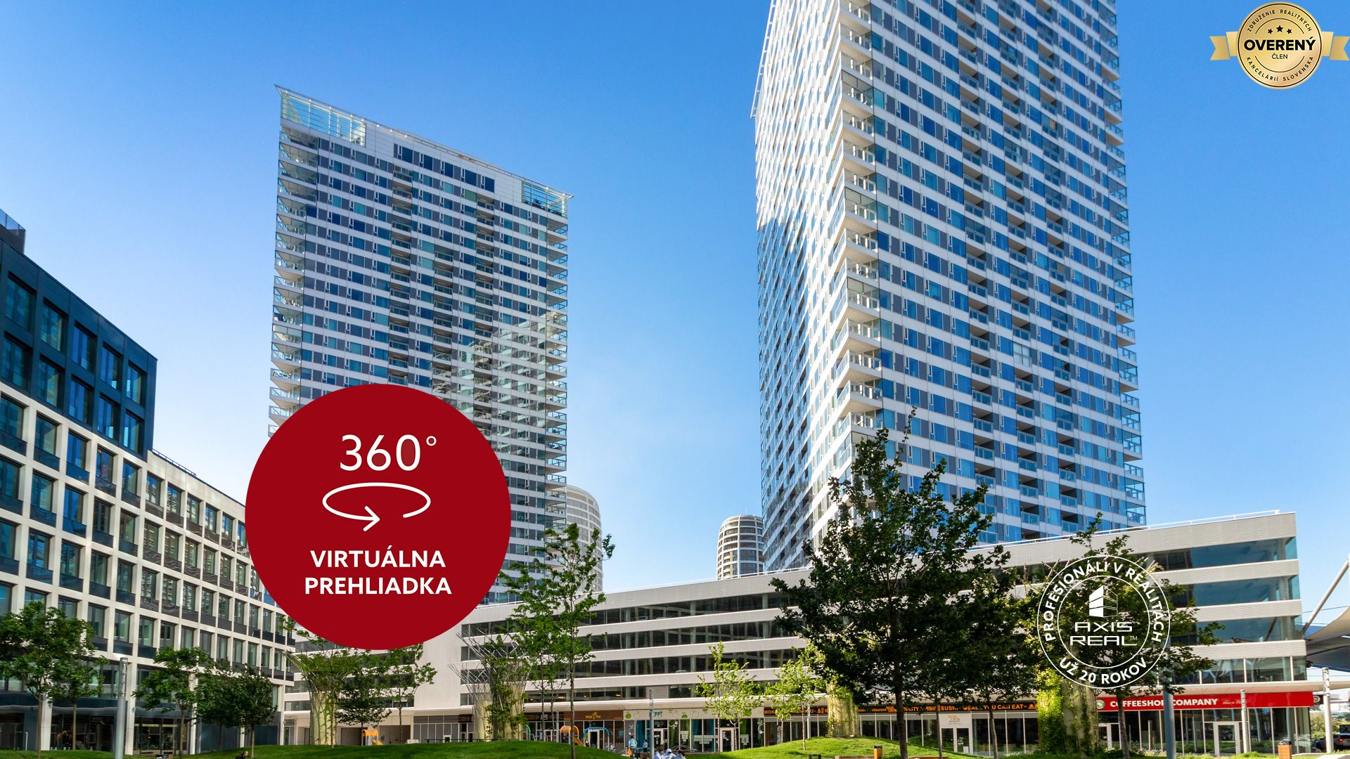 axis real moderný 2i apartmán, lodžia, pivnica, garáž, panorama city
