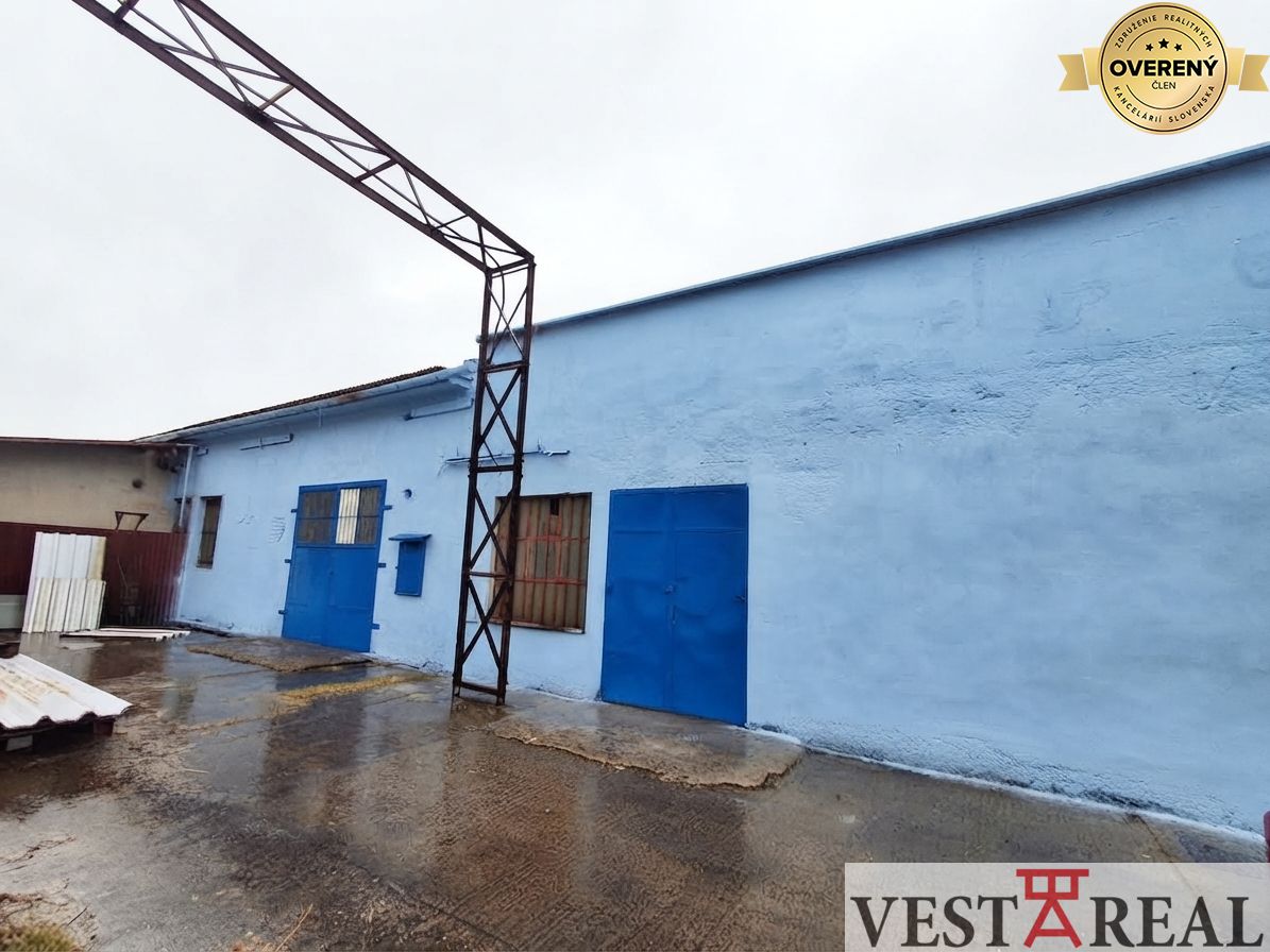 na prenájom skladovo výrobný priestor, pozemok 560m2 sereď
