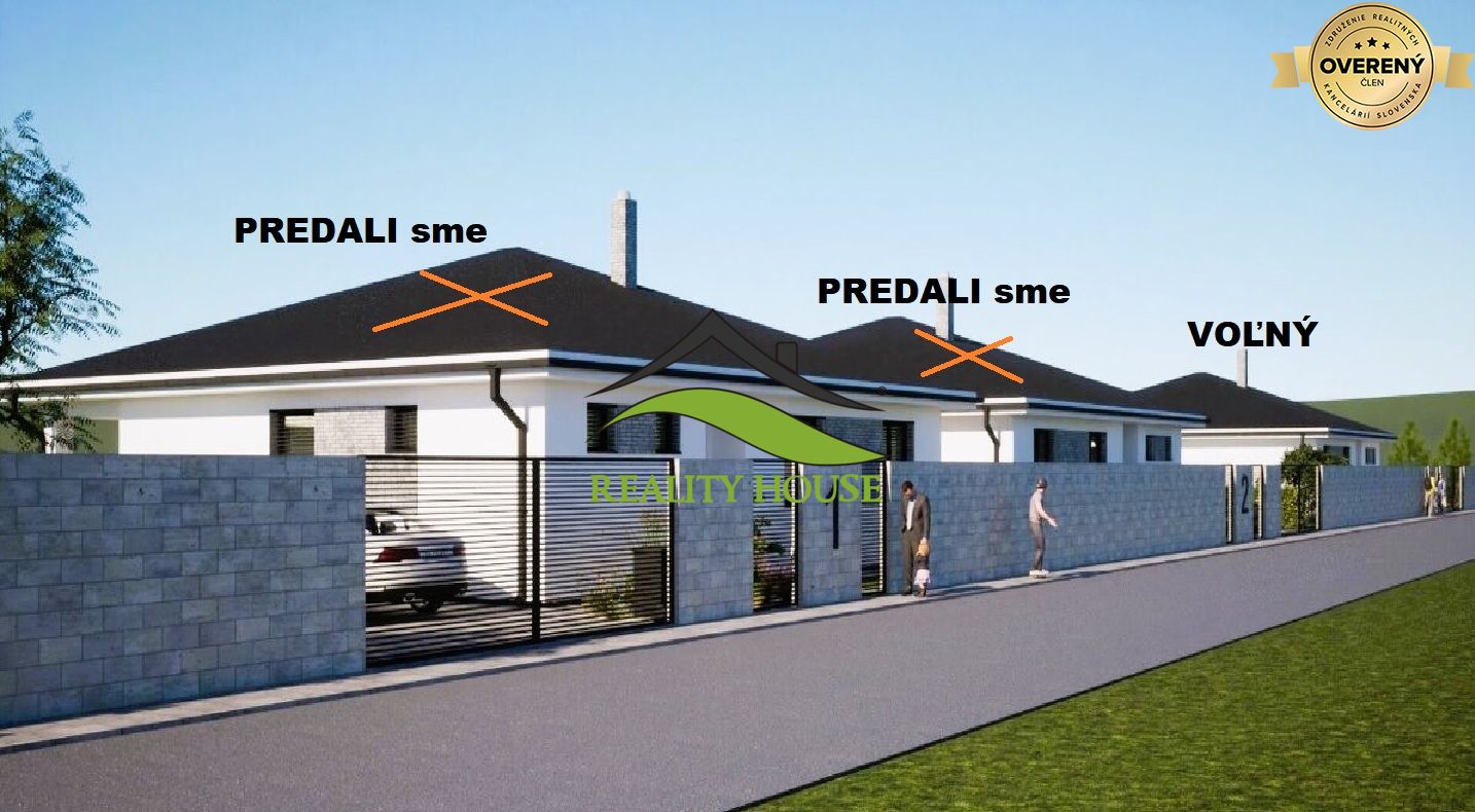 murovaná novostavba - dom s pekným pozemkom 800m2