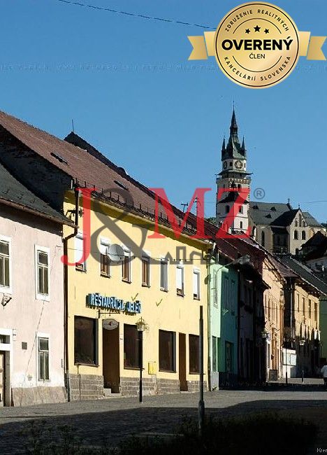 reštaurácia s 6 izbovým bytom a záhradou, celkom 700 m2, kremnica