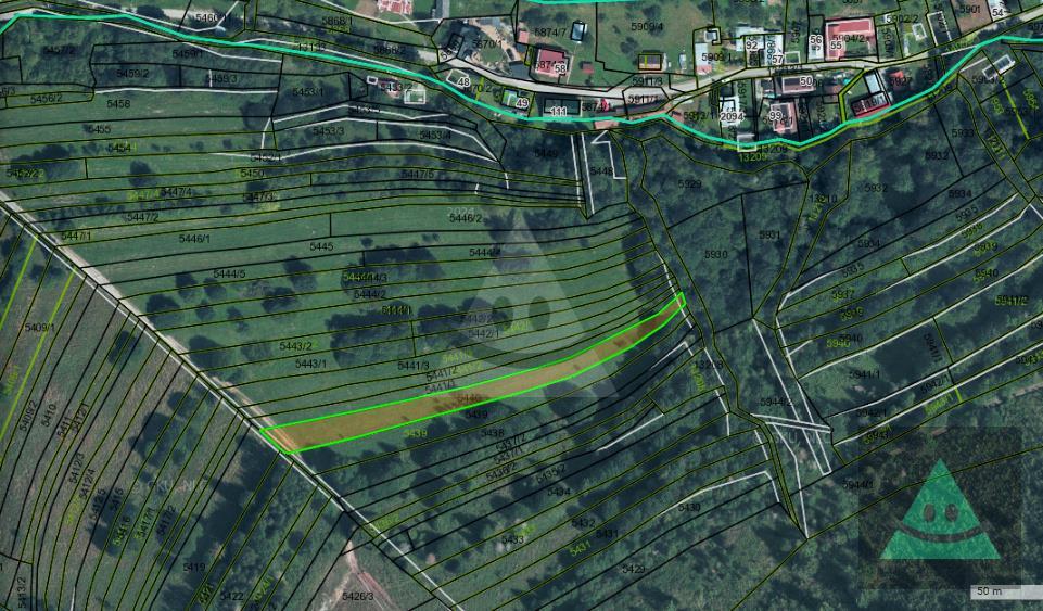 poľnohospodársky pozemok 1430 m2 belá - kubíková
