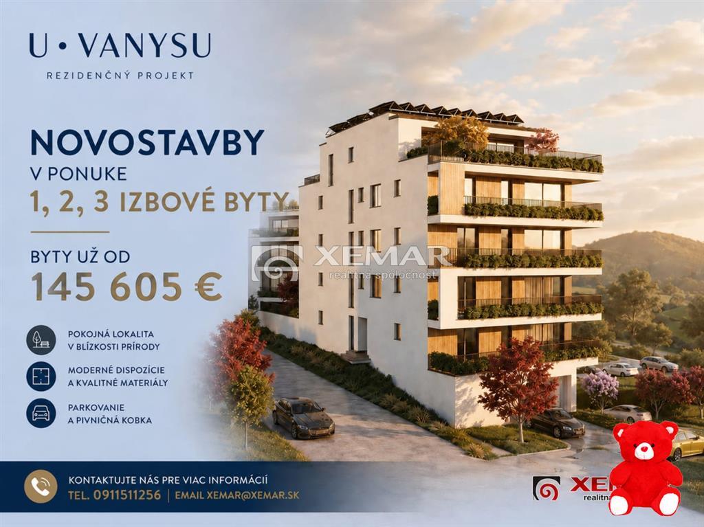 u vanysu - spustený predaj novostavba bytov v banskej bystrici
