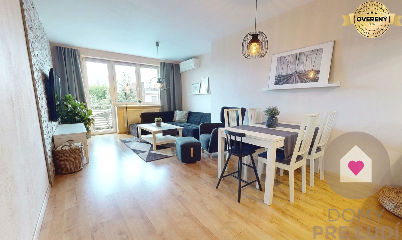 veľkorysý 3-izb. byt 97m² s balkónom, 2 pivnicami a 2x garáž. státím