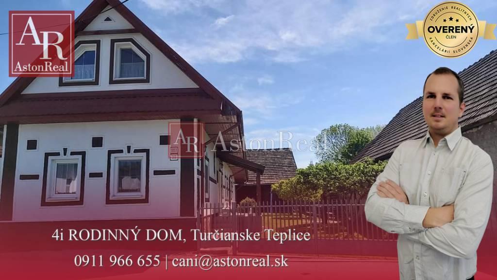 predaj 4-izb. rodinný dom s pozemkom 675 m2, turčianske teplice