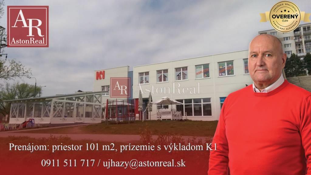 prenájom 101 m2, prízemie služby, obchod s výkladom, k1 - sásová