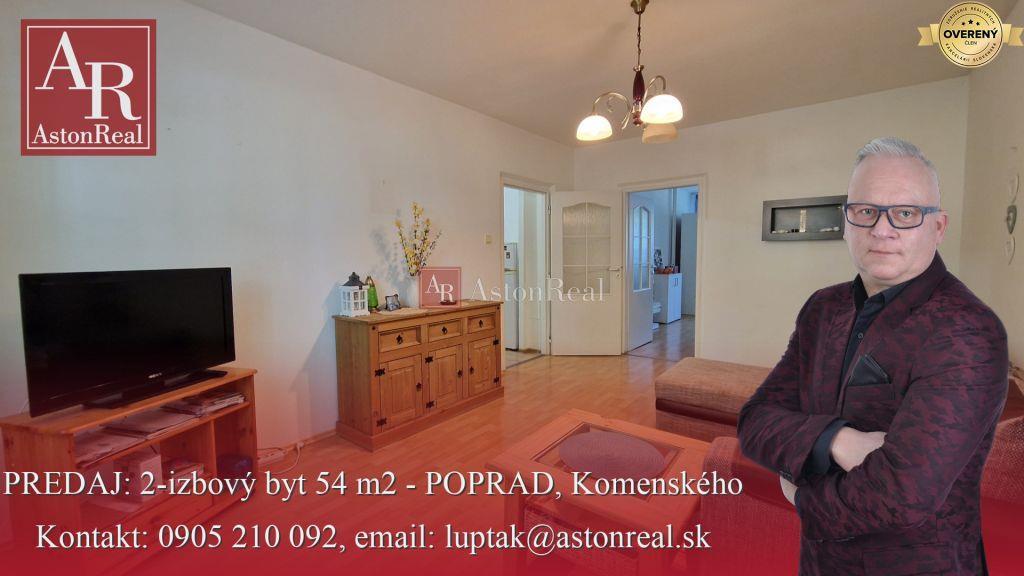 na predaj 2-izbový byt 54 m2 - poprad, komenského