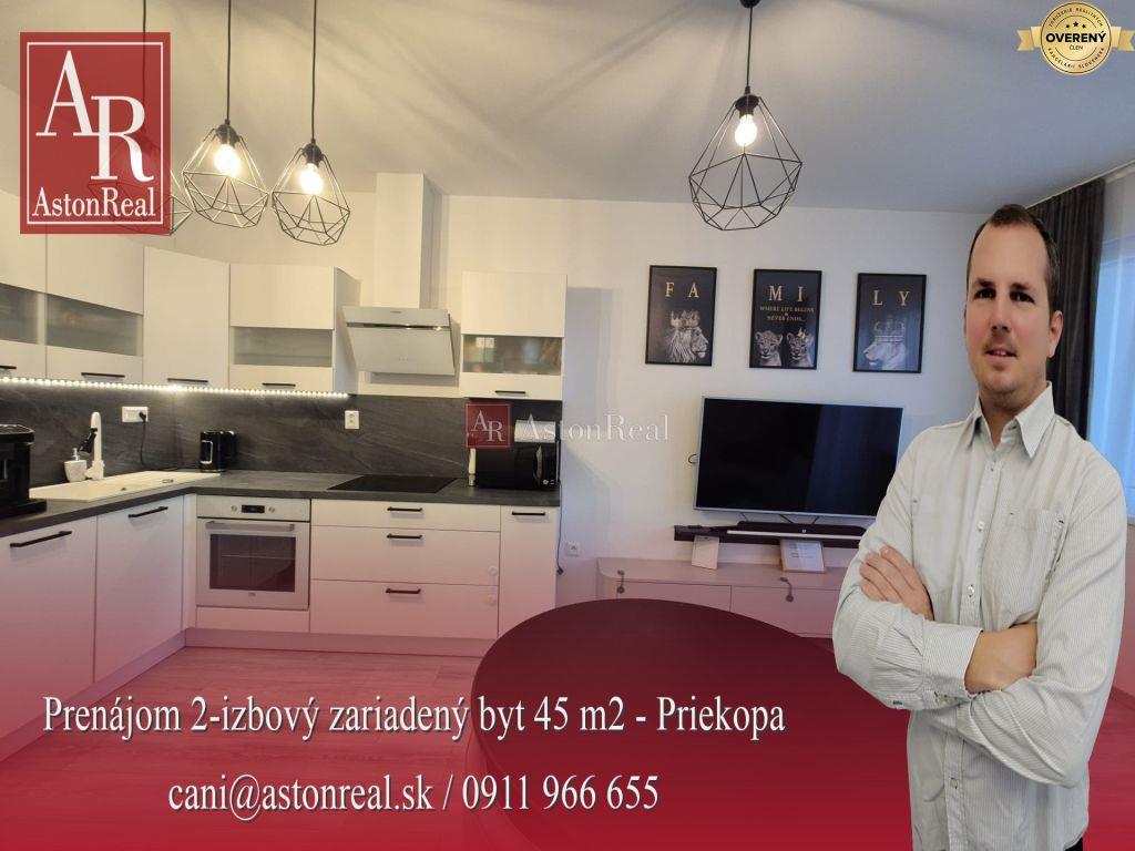 prenájom 3-izbový zariadený byt 65 m2 v martine priekope s 2 balkónmi