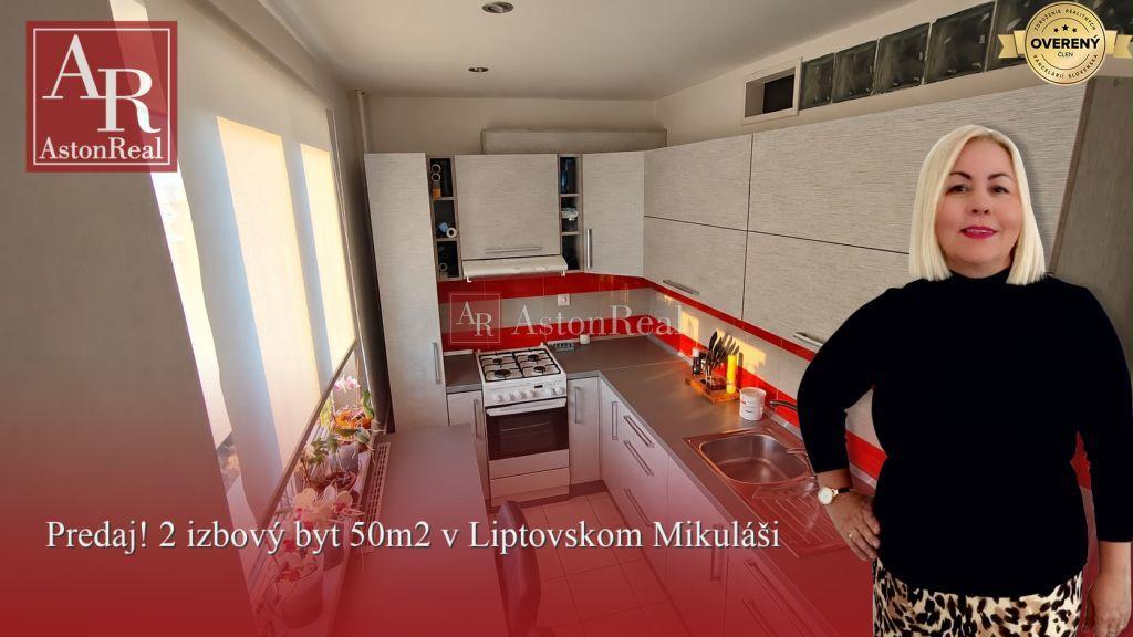 predaj slnečný 2 izbový byt 50 m2 - nábrežie - liptovský mikuláš
