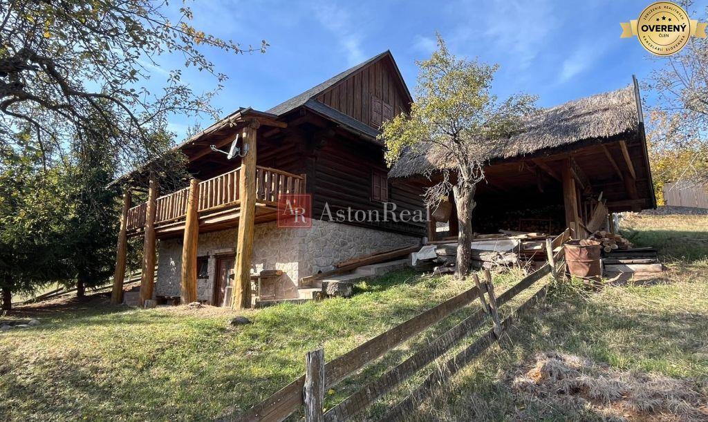 luxusný zrub vendelín - drevo kameň, pozemok 3308 m2, nová baňa