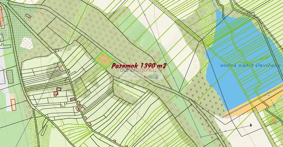 ponúkame exkluzívne na predaj pozemok v obci devičany o výmere 1390 m2