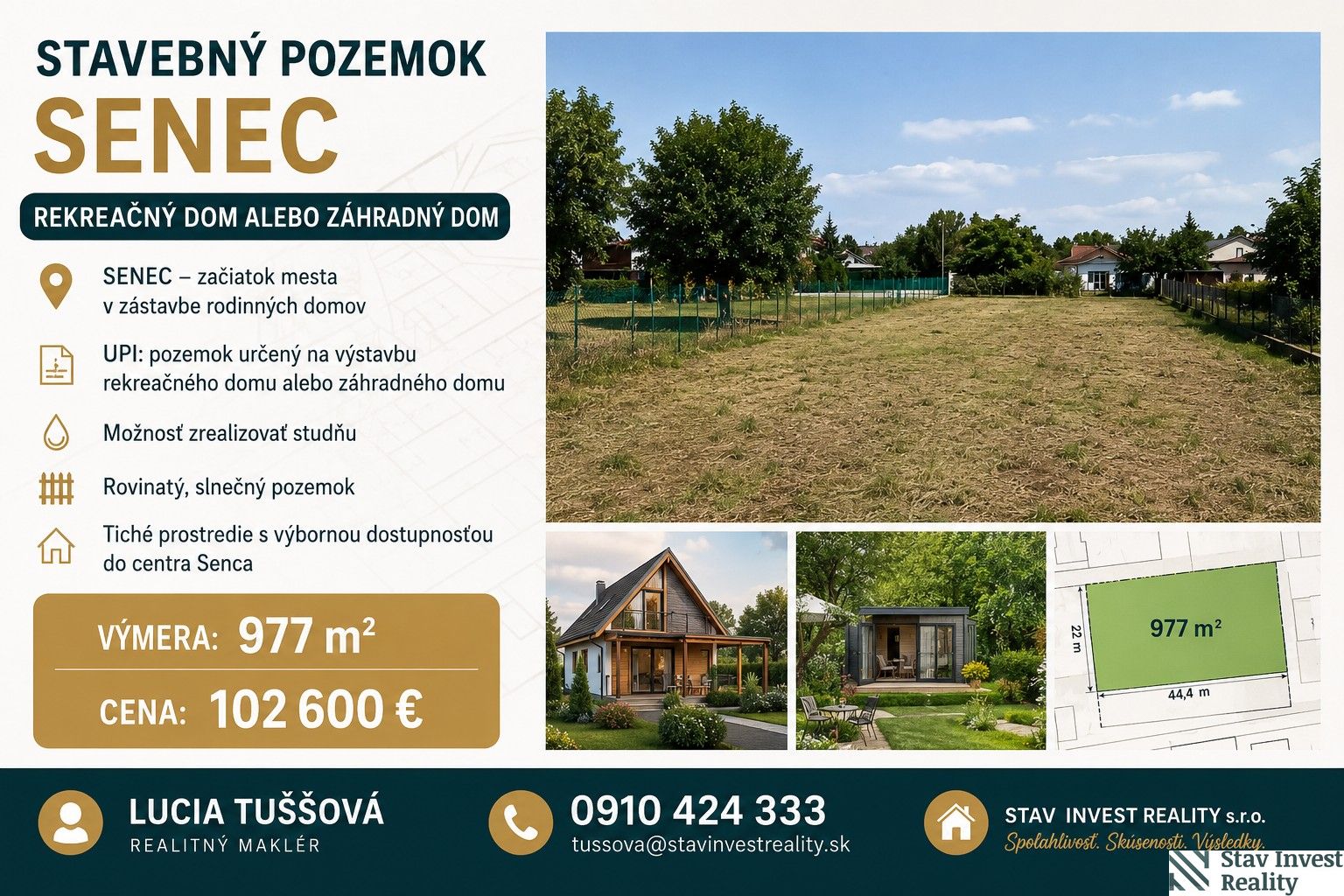 na predaj pozemok na rekreačný dom alebo záhradku
