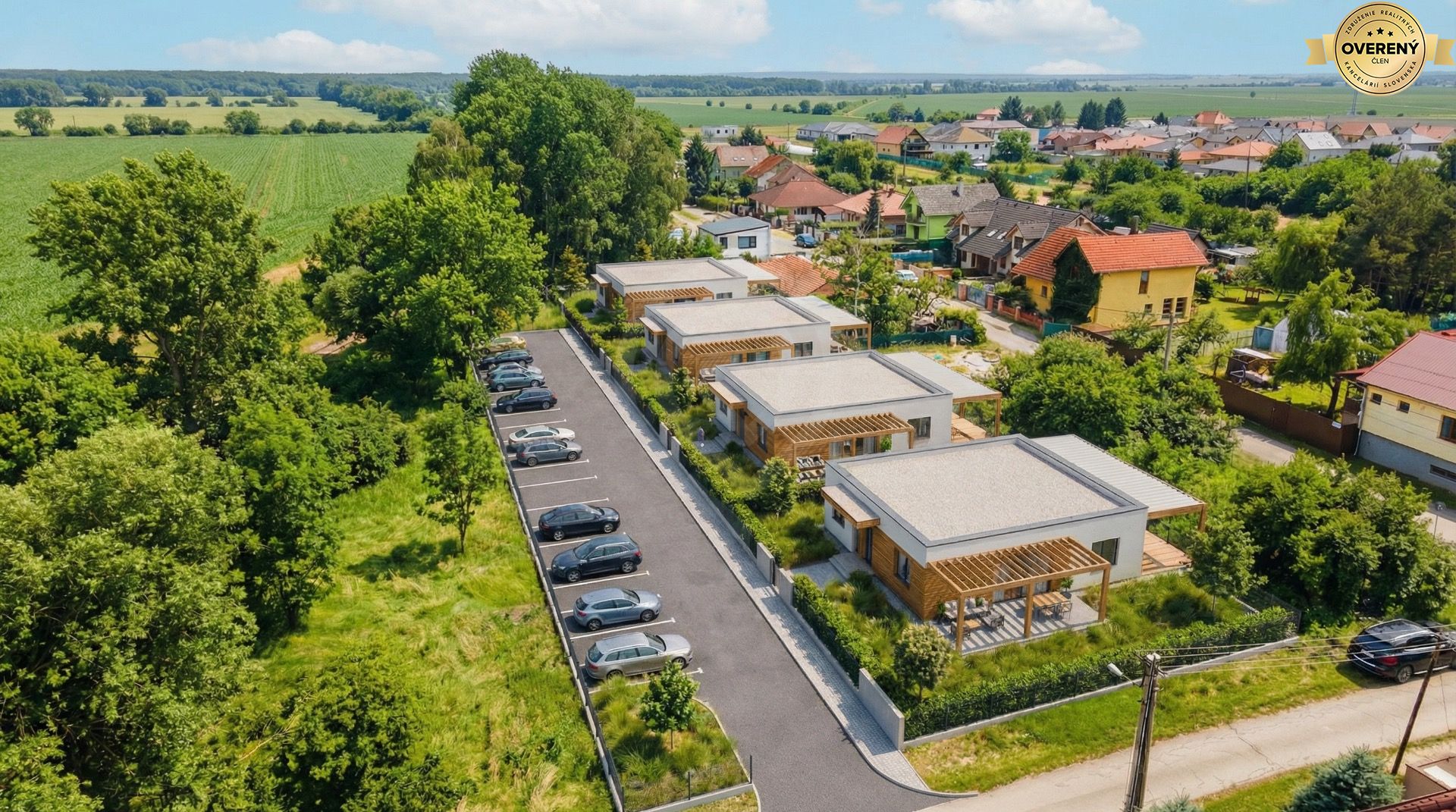 predáme pozemok s územným rozhodnutím na výstavbu 4 domov.odpočet dph